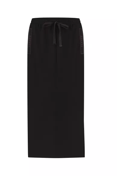 Черная юбка меди в стиле спортшик Авейру - фото