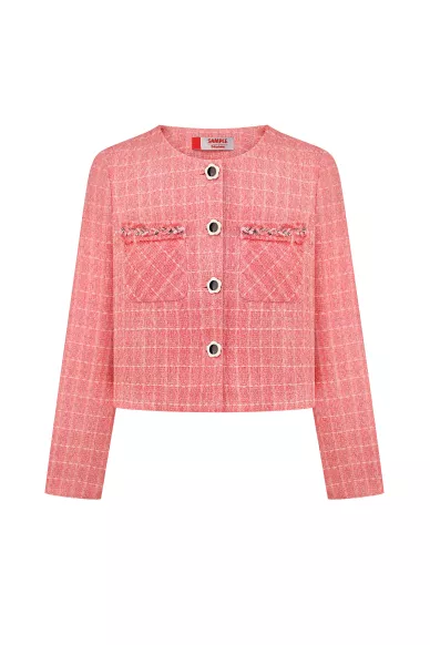 Coral jacket in the romantic style of Leo - photo