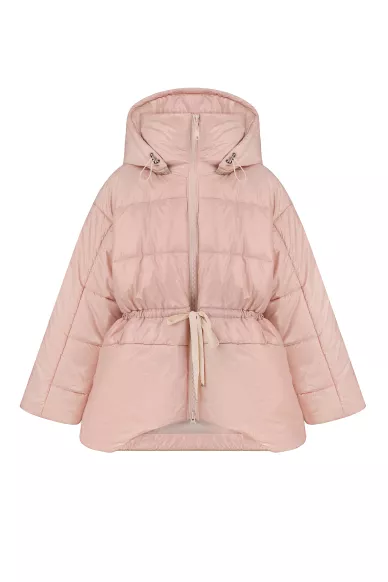 Розовая куртка с асимметричным покроем Сальта - фото