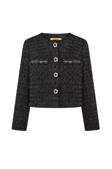 Black and gray jacket in the romantic style of Leo - photo