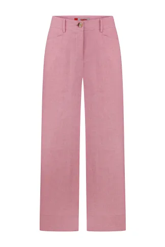 Linen pink palazzo pants in a romantic Bodrum style