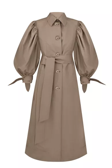 Sand cloak with textured sleeve in a romantic Kildare style - photo