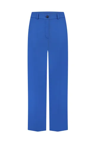 Rimmel navy blue cotton cropped trousers
