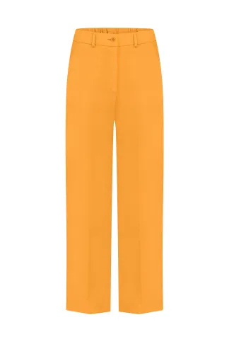 Rimmel Orange Cotton Cropped Pants